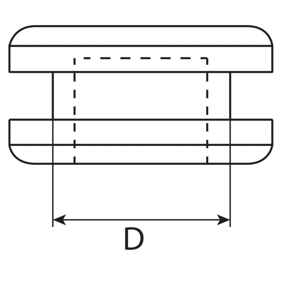 Kabeltülle doppelseitig, EPDM: Produktansicht