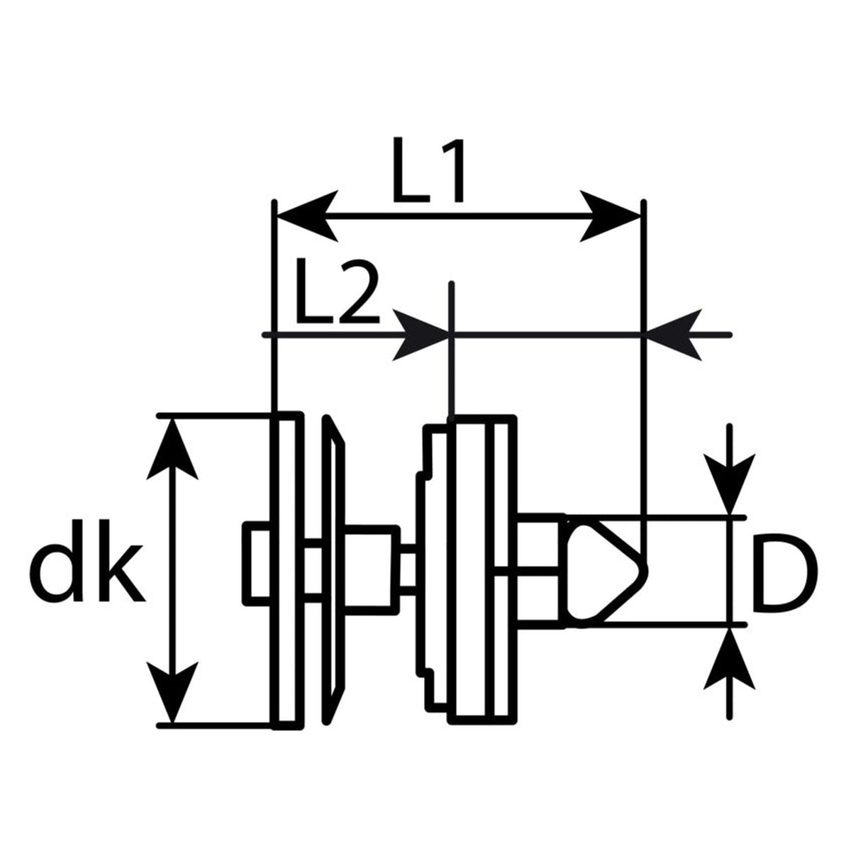 Kfz-Innenverkleidungsclip schwarz, dk 22,6 mm, L 29 mm: Produktansicht