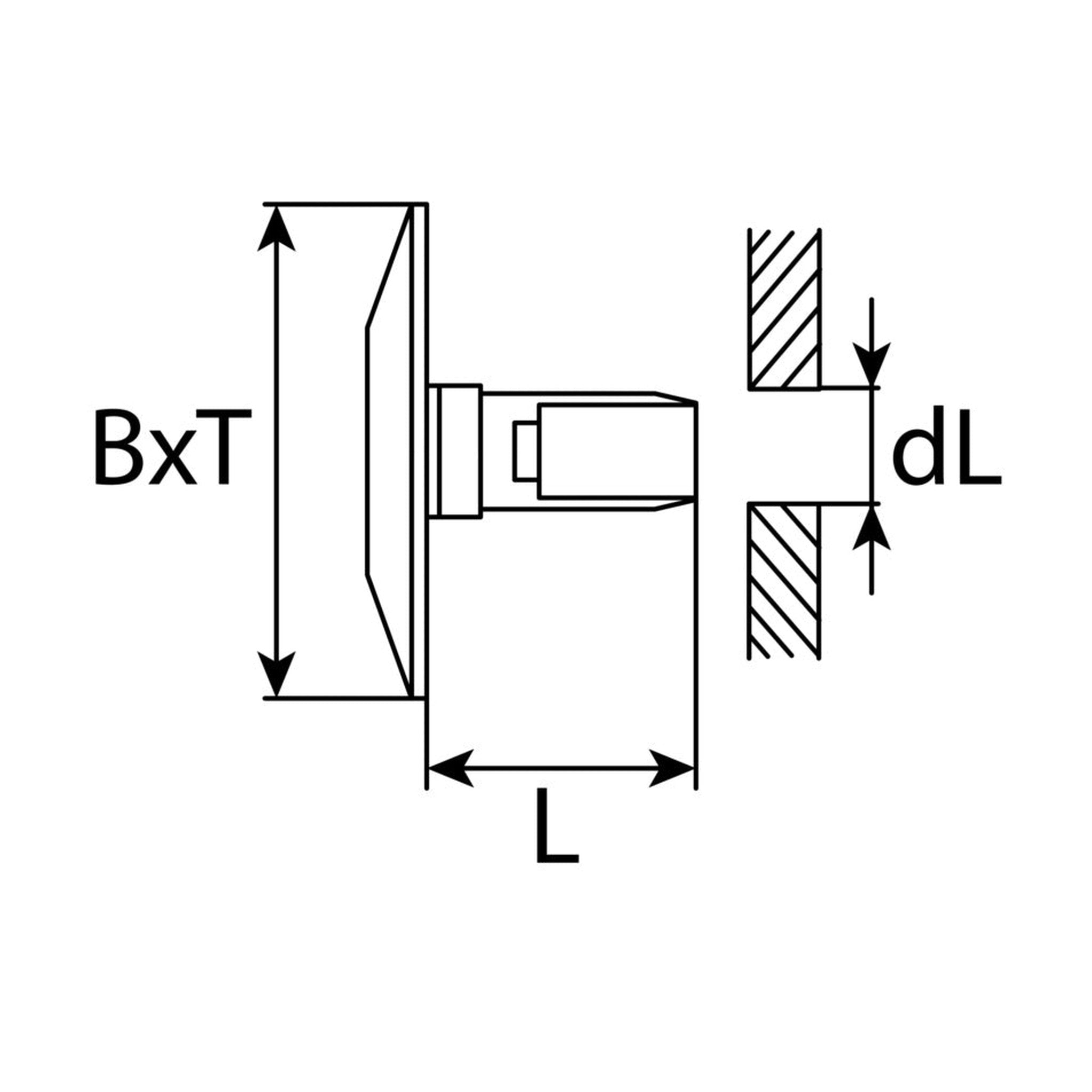 Kfz-Abdeckstopfen aus Kunststoff – B 8 mm, T 17 mm – Produktansicht 2