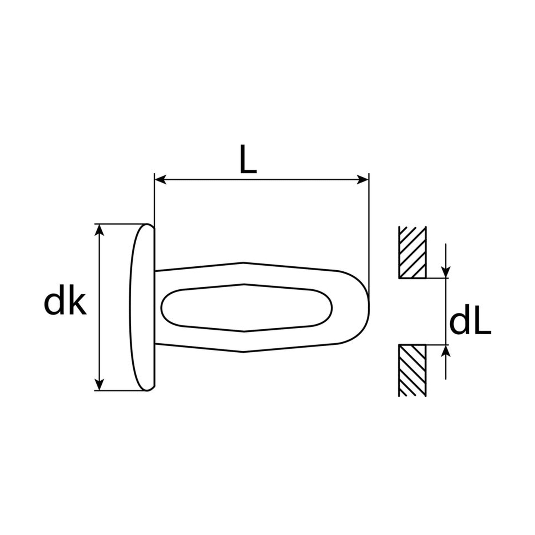 Kfz-Abdeckstopfen aus Polycaprolactam, dk 11 mm – Produktansicht 2