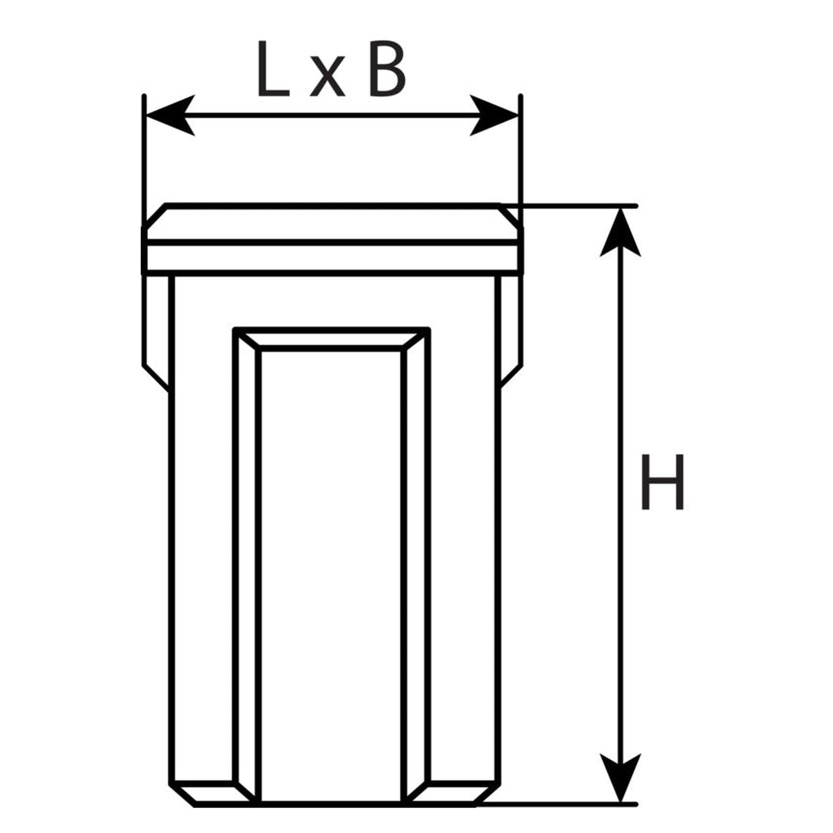 Kfz-Blocksicherung Typ J, 32 V, ISO 8820-4: Produktansicht