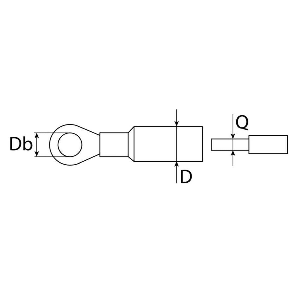 Wärmeschrumpfringzunge, Polyolefin, Schrumpfrate 3:1, IP67: Produktansicht