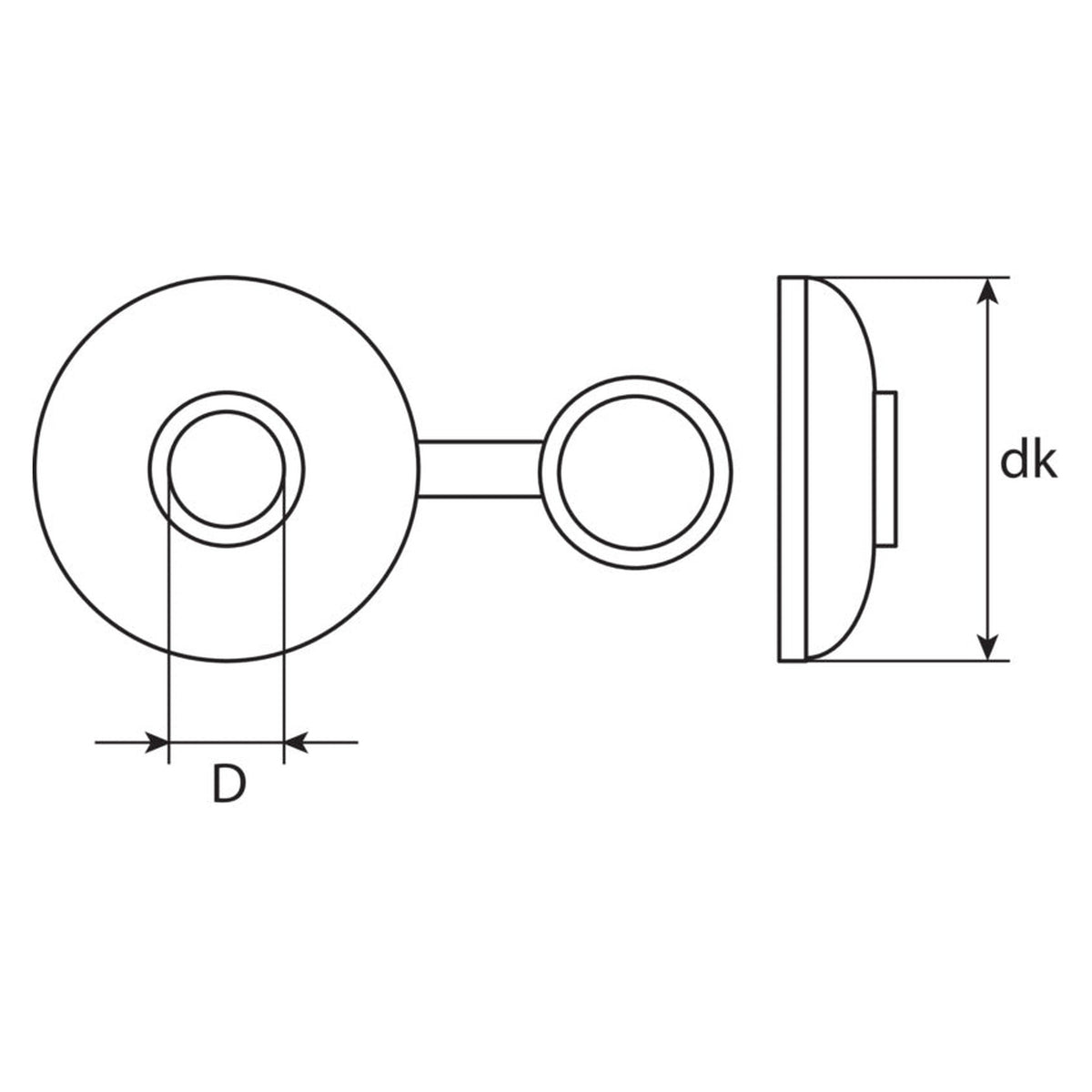 Dichtungskappe ohne Stahleinlage schwarz, Kunststoff, 29 mm: Produktansicht