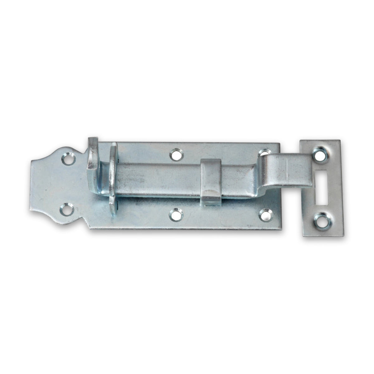Schlossriegel gekröpft mit Schlaufe, Stahl verzinkt, 2 mm: Produktansicht