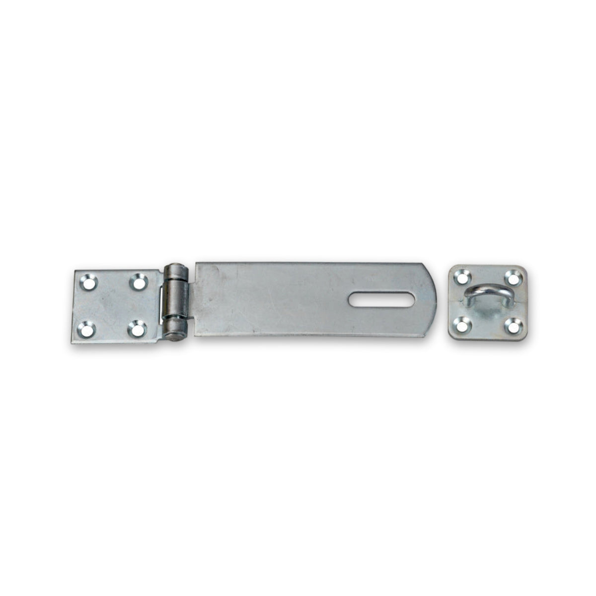 Sicherheitsüberfalle mit Öse, Stahl verzinkt, 120 × 35 mm: Produktansicht