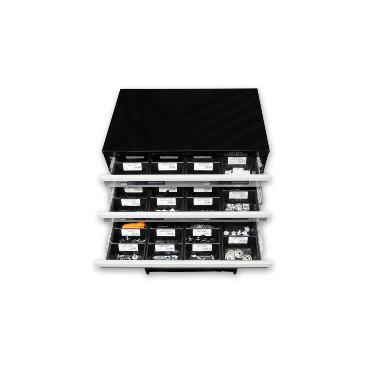 Werkstattregal Clips und Klammern bestückt, 1.165 × 540 × 345 mm: Produktansicht