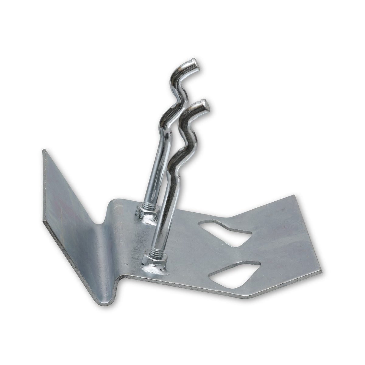 Auflaufstütze mit Betonkralle, Stahl feuerverzinkt, 195 × 125 × 3 mm: Produktansicht