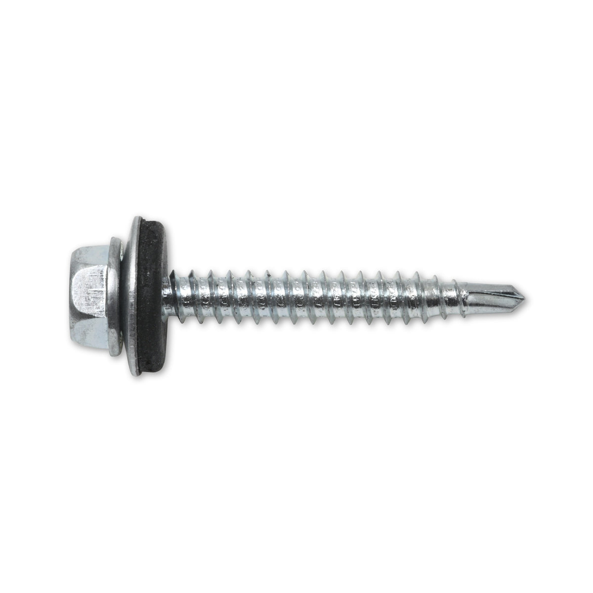 Bohrschraube Sechskantkopf mit Dichtscheibe, verzinkt, 4,8 mm, SW 8: Produktansicht