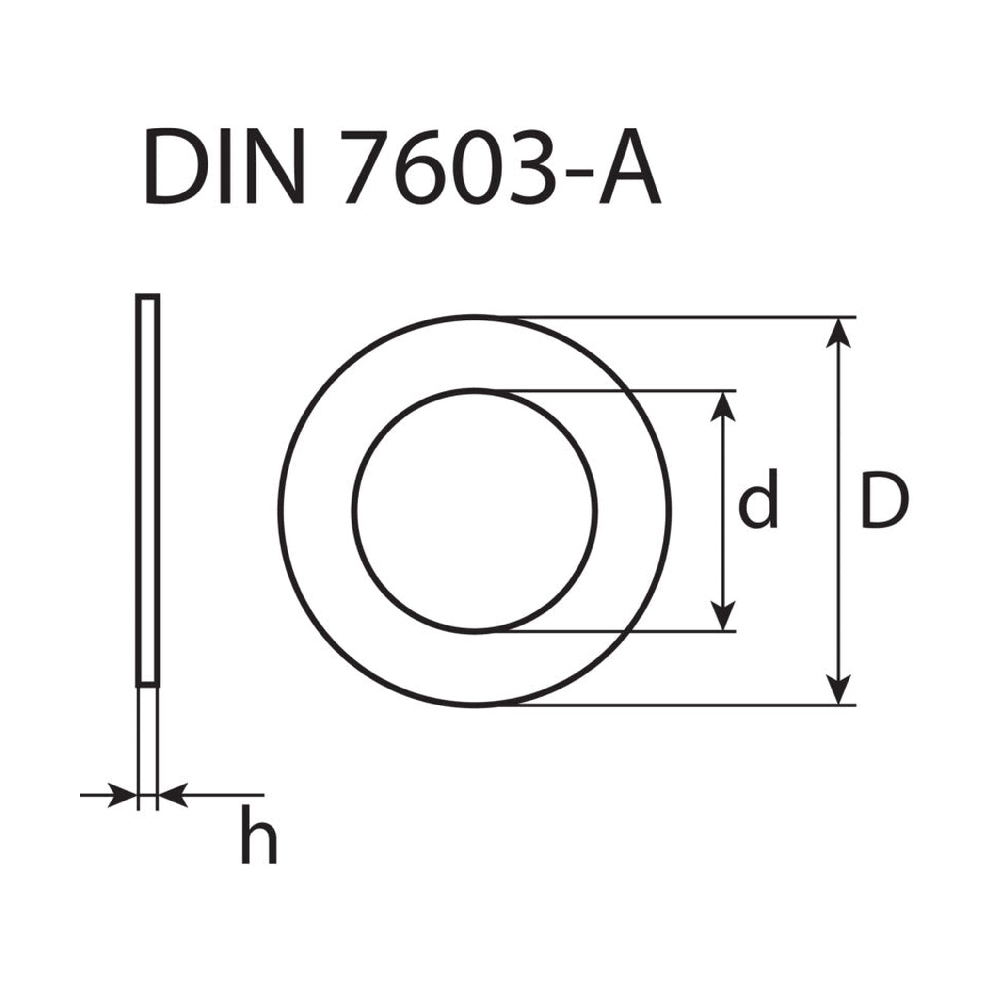 Dichtring, Kupfer, DIN 7603-A: Produktansicht