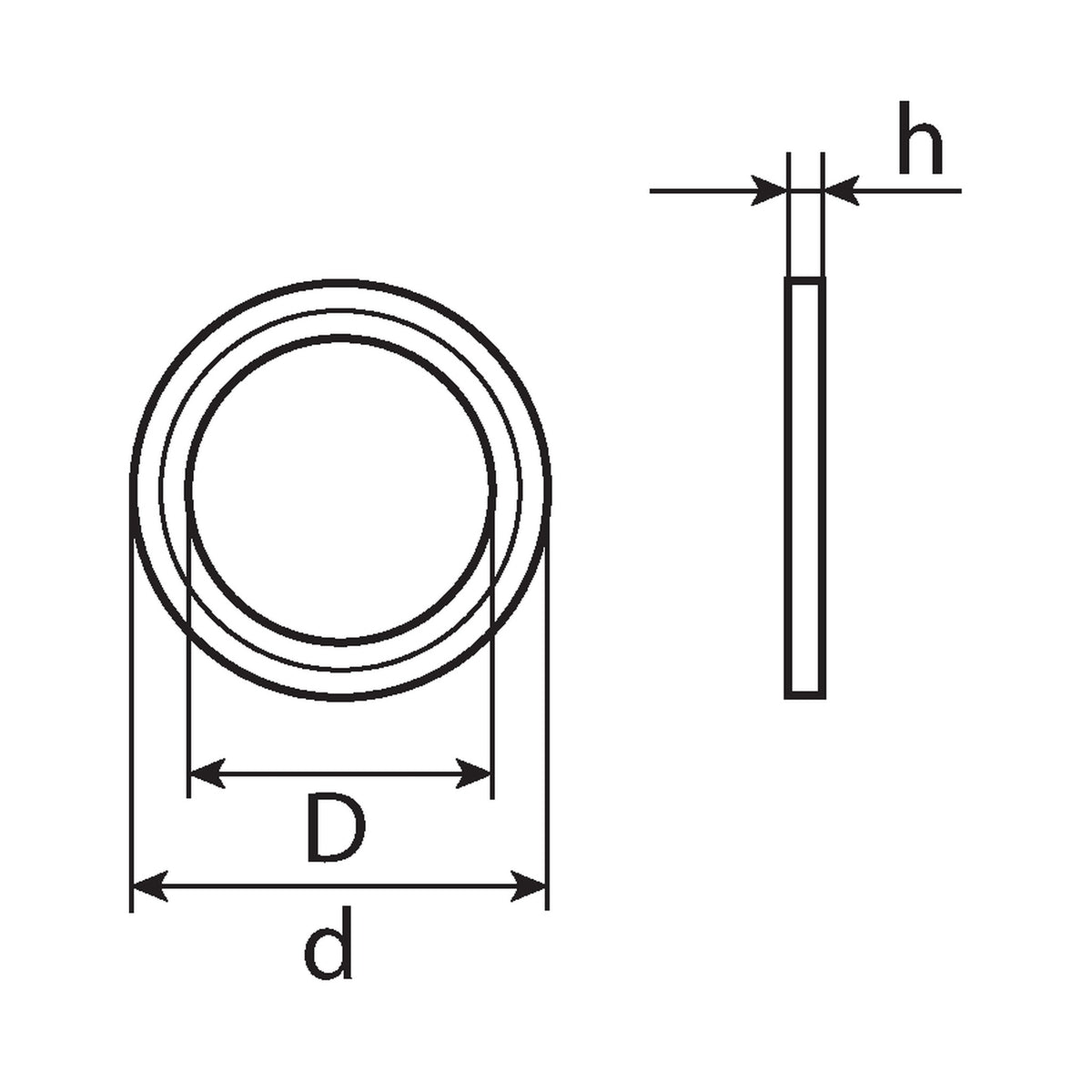 Fitschenring-Set, Stahl vermessingt, 10 bis 13 mm, 8-teilig: Produktansicht