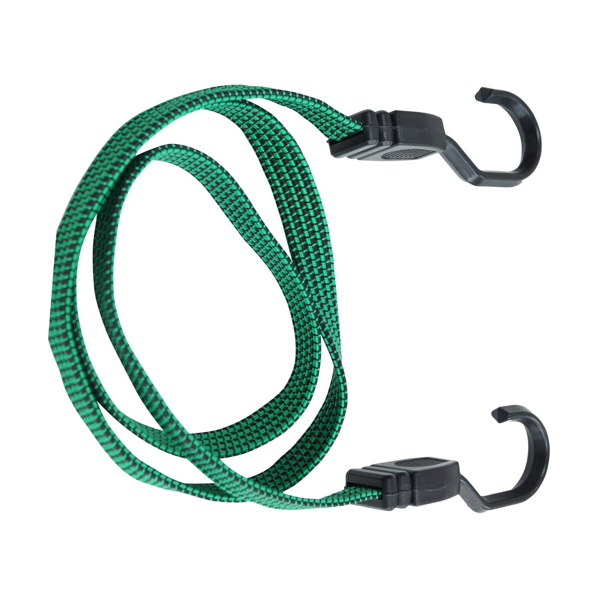 Gepäckspanner flach mit Kunststoffhaken, grün, 20 × 700 mm: Produktansicht
