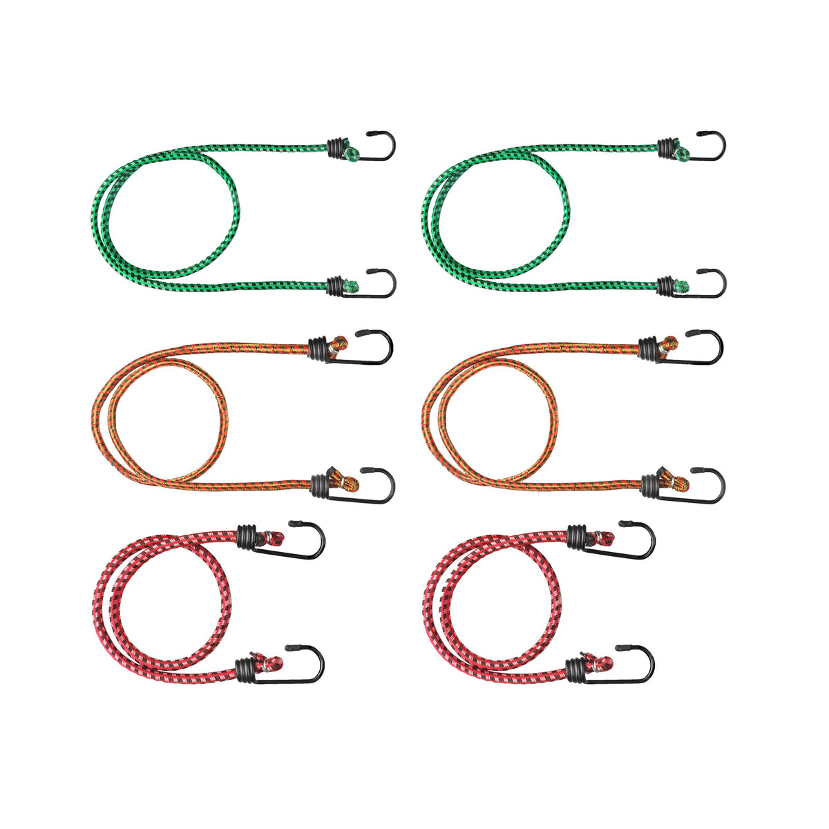 Gepäckspanner-Set, Polypropylen, 6-teilig: Produktansicht