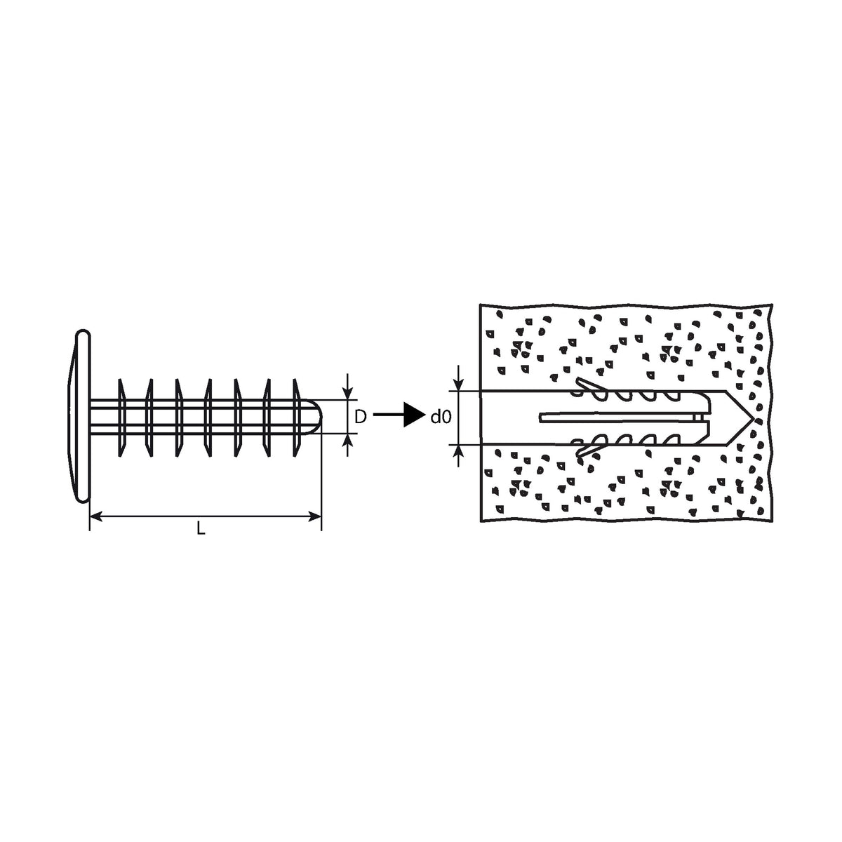 Gerüstbaustopfen für Gerüstdübel, 14 × 28 × 40 mm: Produktansicht