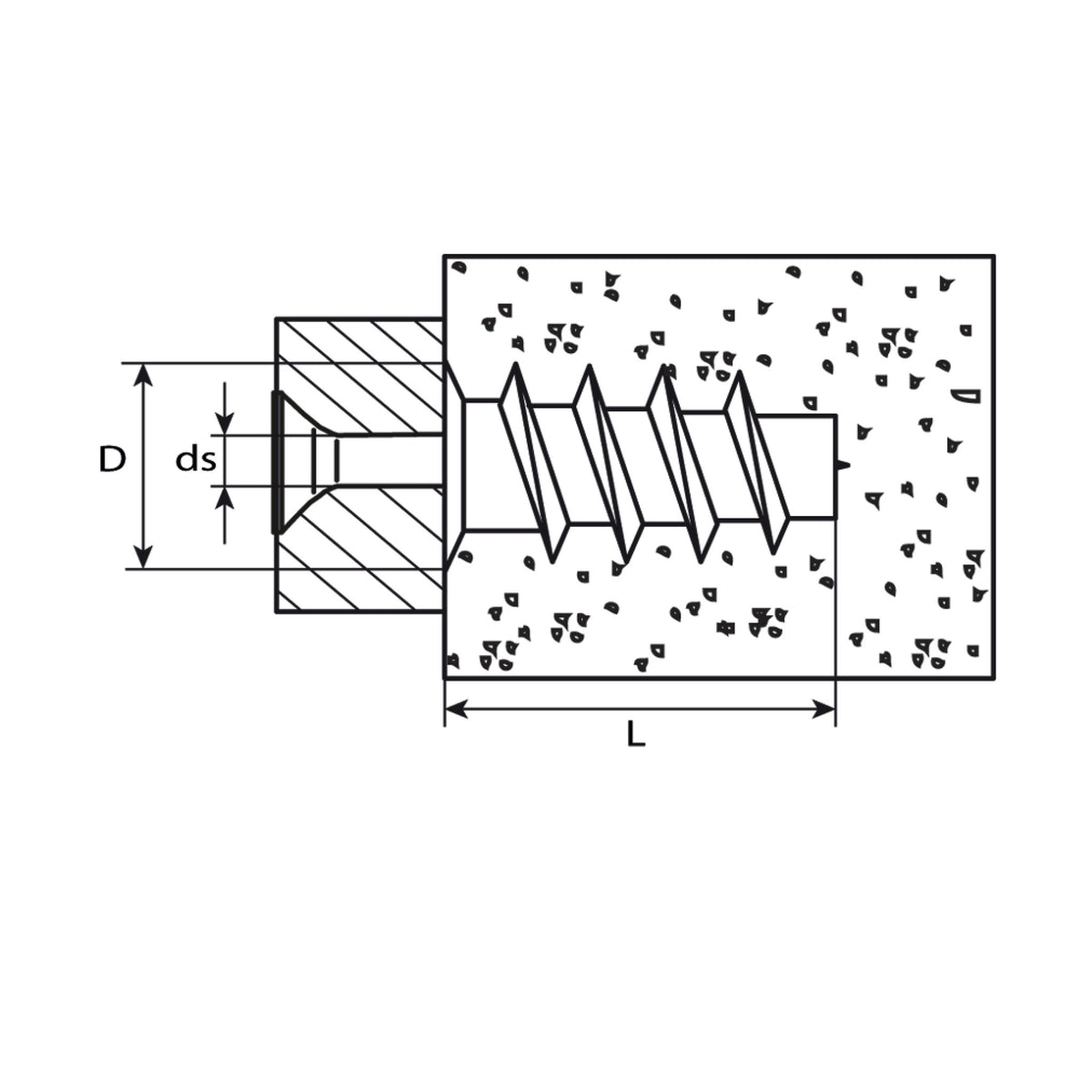 Gipskartondübel, Nylon, 13 × 24 mm: Produktansicht
