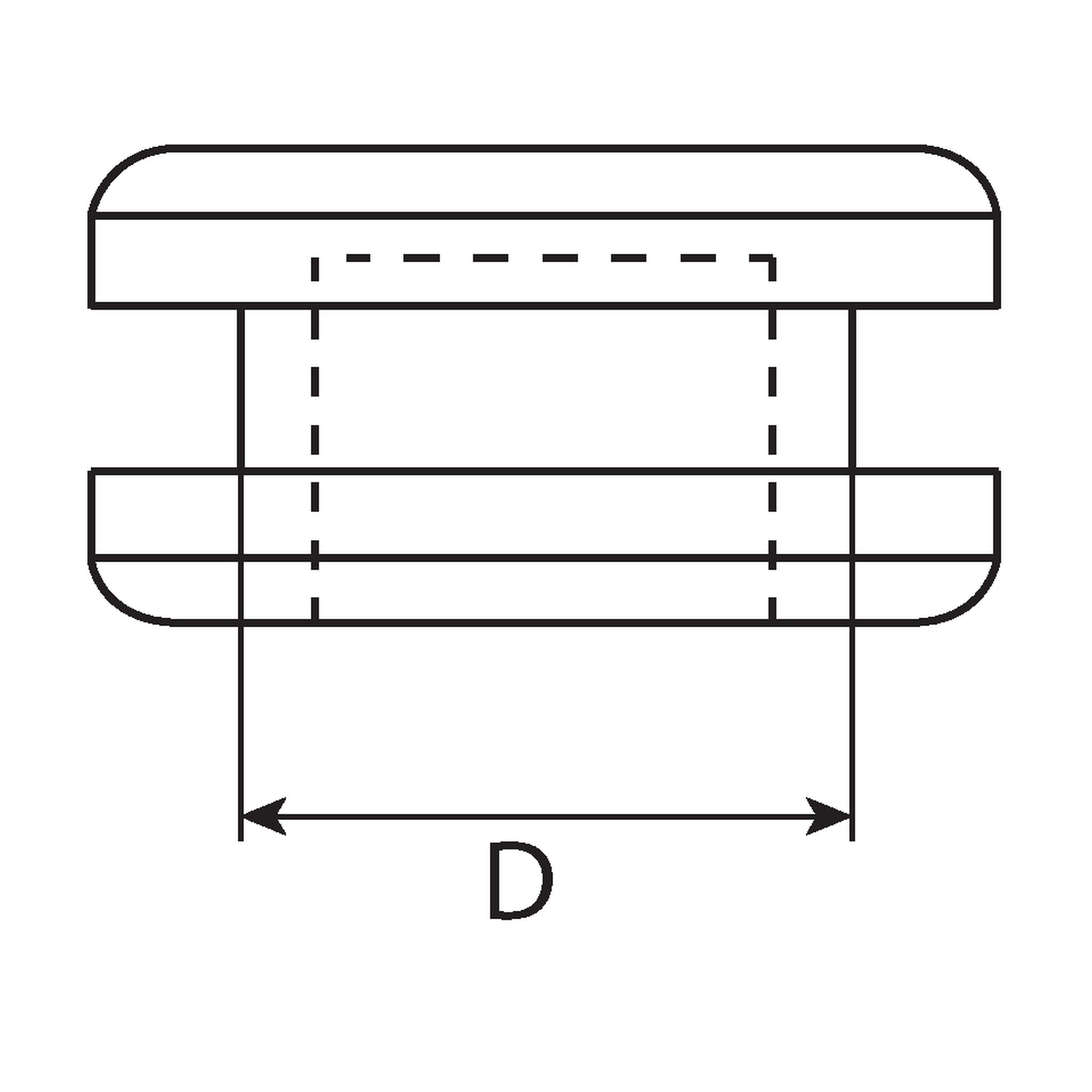 Kabeltülle doppelseitig, EPDM: Produktansicht