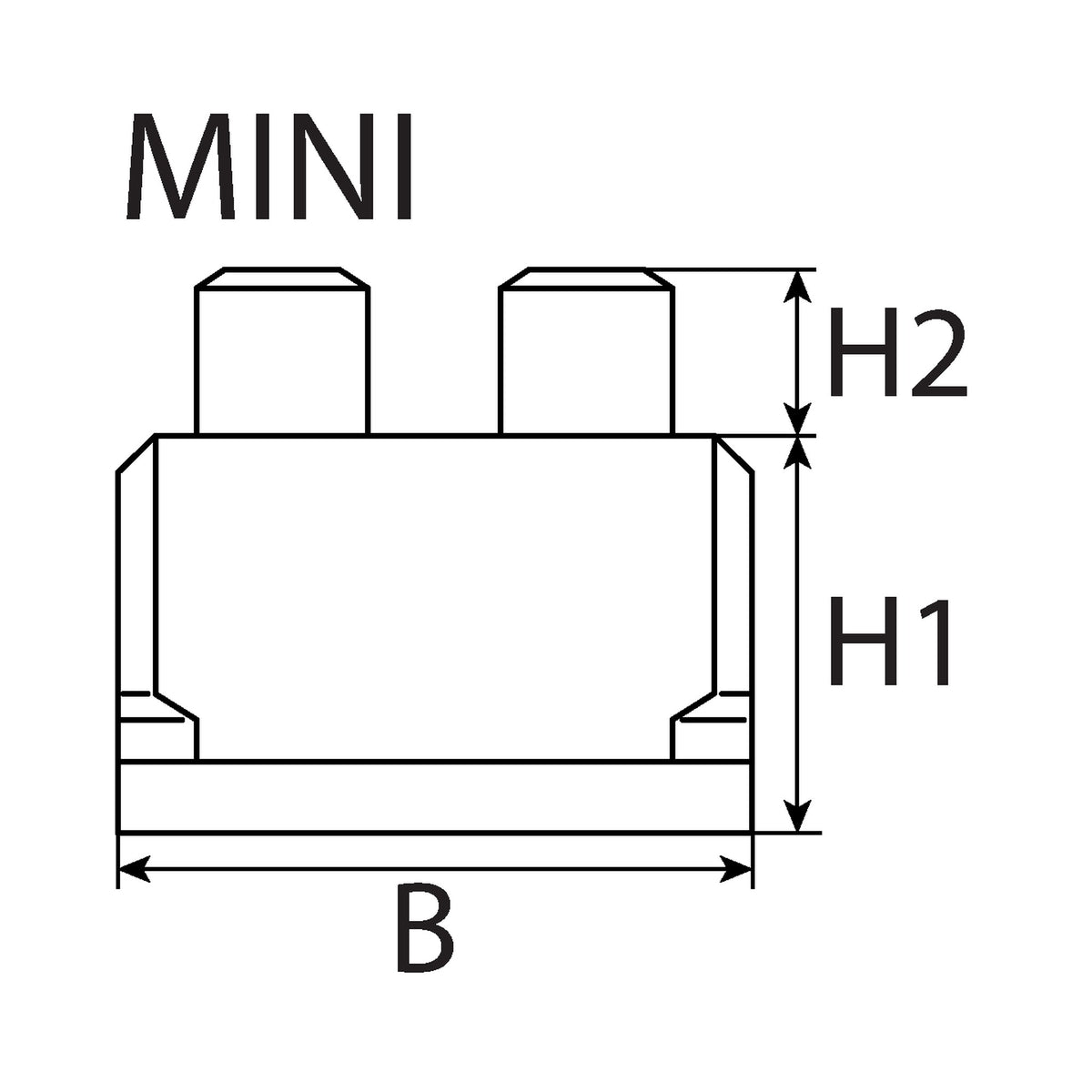 Kfz-Flachstecksicherungen-Set Mini mit Zange, 2 bis 30 A, 46-teilig: Produktansicht