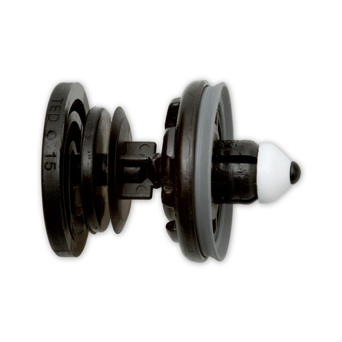 Kfz-Innenverkleidungsclip schwarz, dk 22,5 mm, L 30,5 mm: Produktansicht