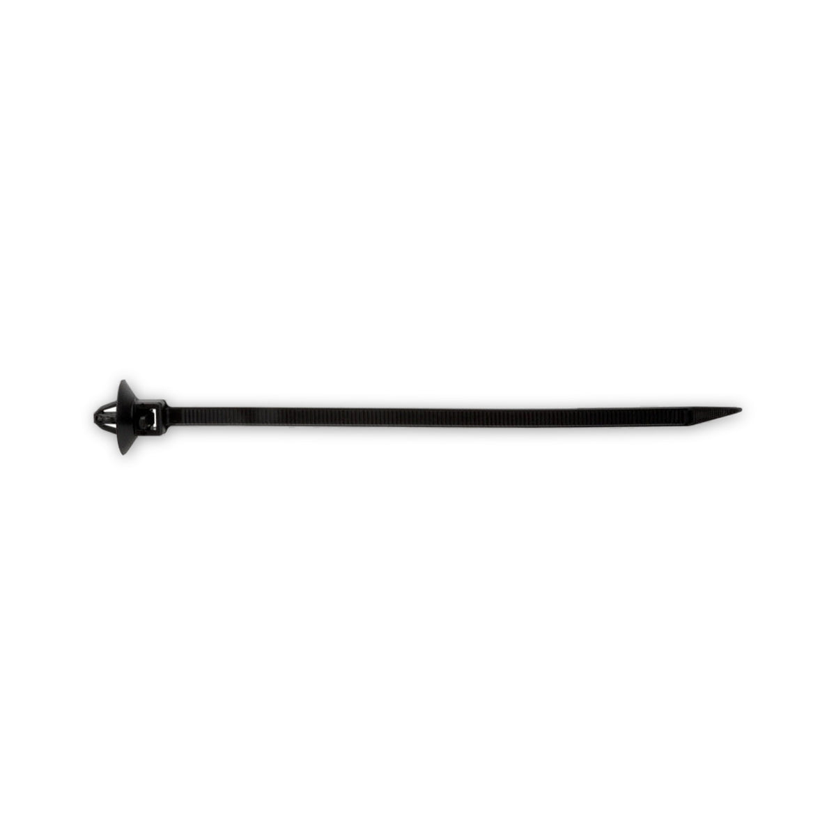 Kfz-Kabelbinder mit Fuß schwarz, 140 × 4,5 mm, Bohrung 6 mm: Produktansicht