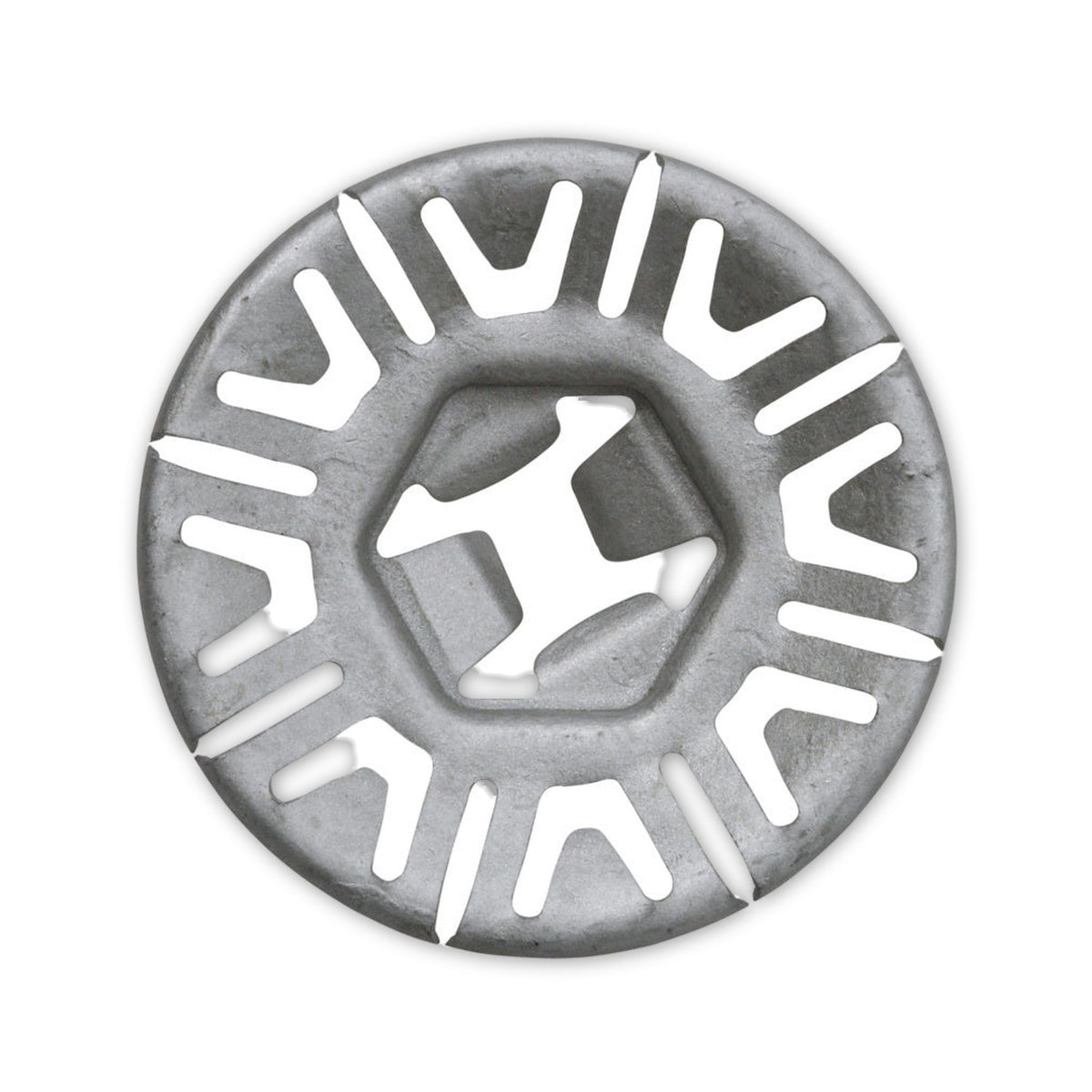 Kfz-Klemmscheibe, Stahl Zink-Lamelle, 30 × 6 mm, Bohrung 3,9 mm: Produktansicht