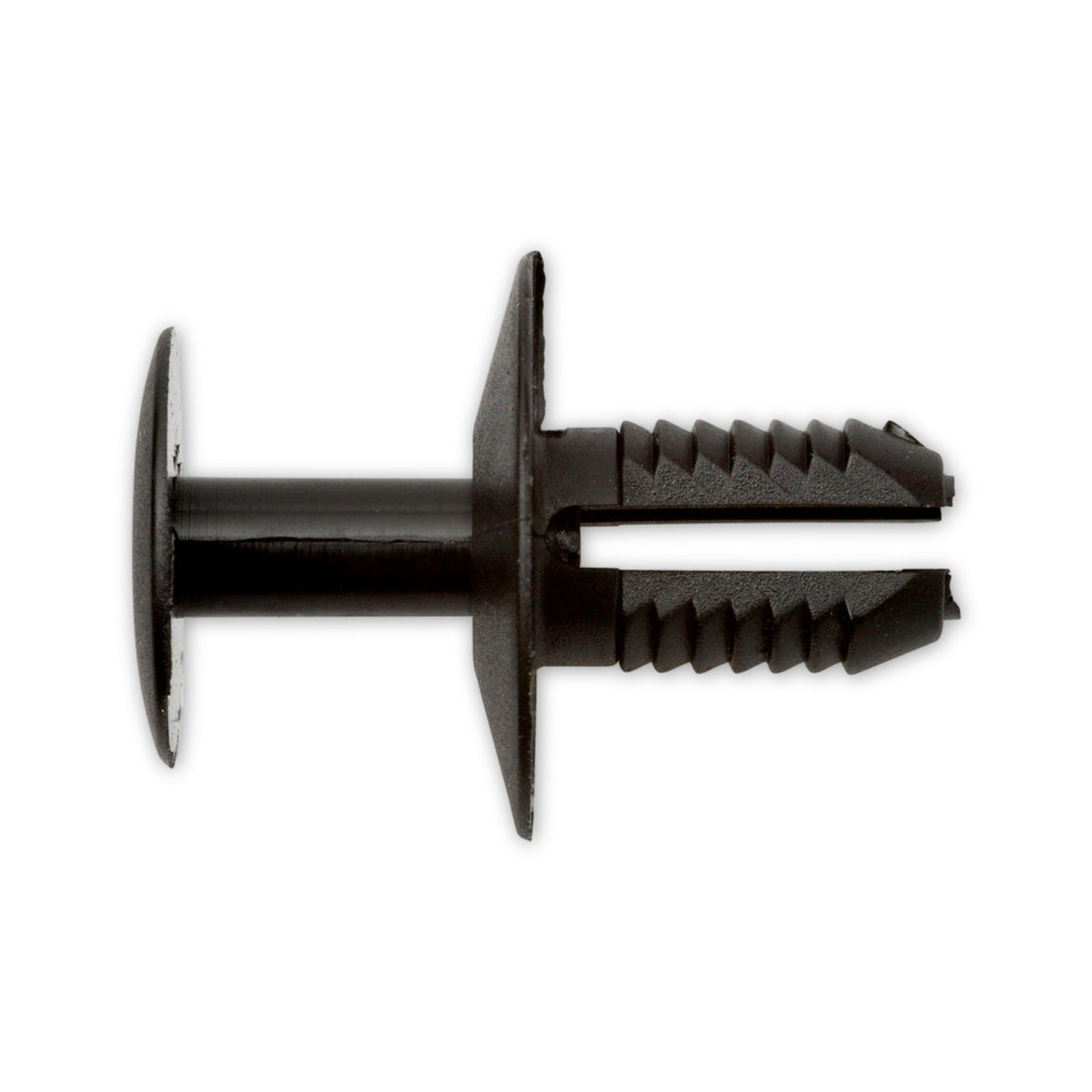 Kfz-Kunststoffspreizniet schwarz, dk 20 mm, L 14 mm, Bohrung 8 mm: Produktansicht