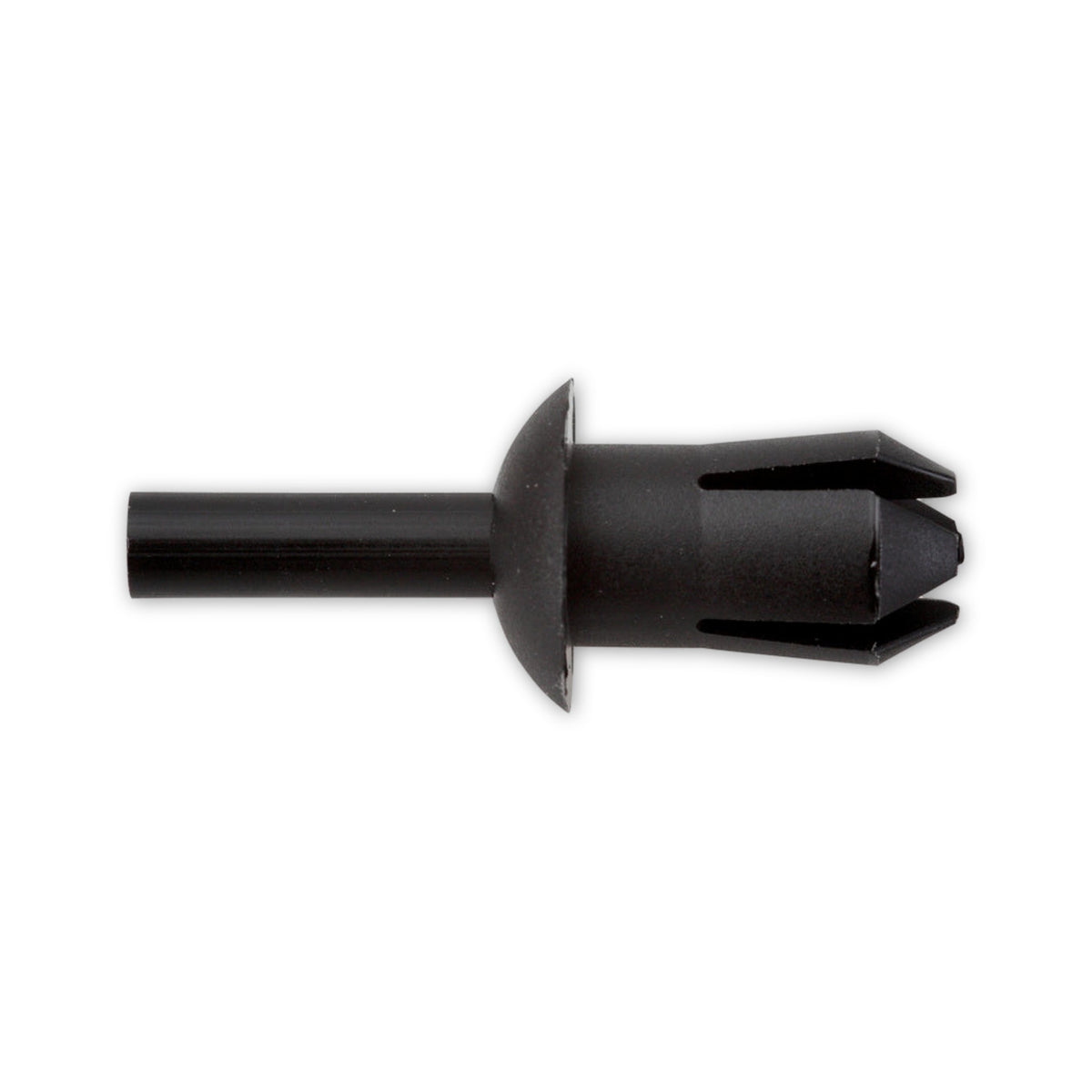 Kfz-Kunststoffspreizniet schwarz, dk 13 mm, Hülse 15 mm: Produktansicht