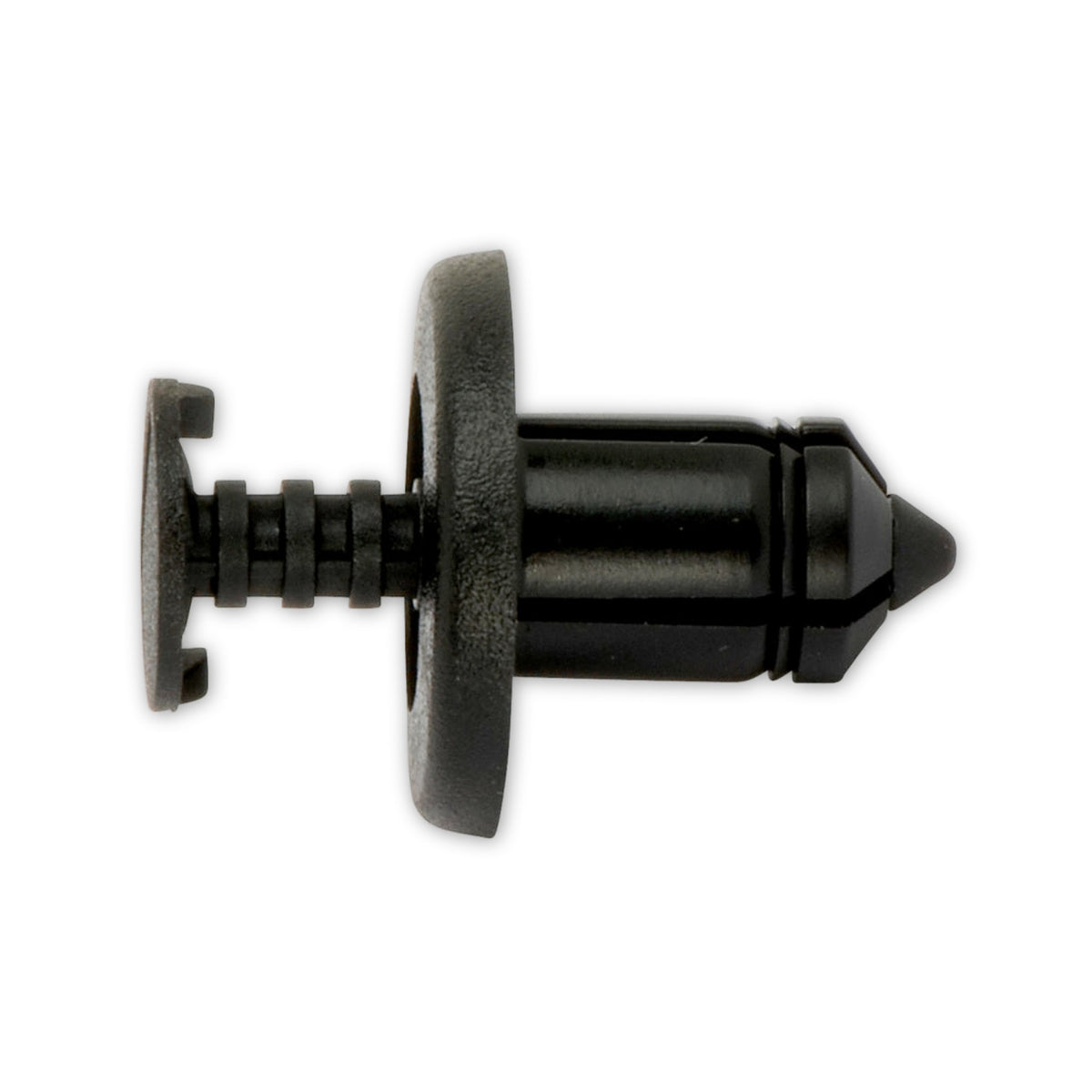 Kfz-Kunststoffspreizniet schwarz, dk 17 mm, Hülse 12 mm: Produktansicht