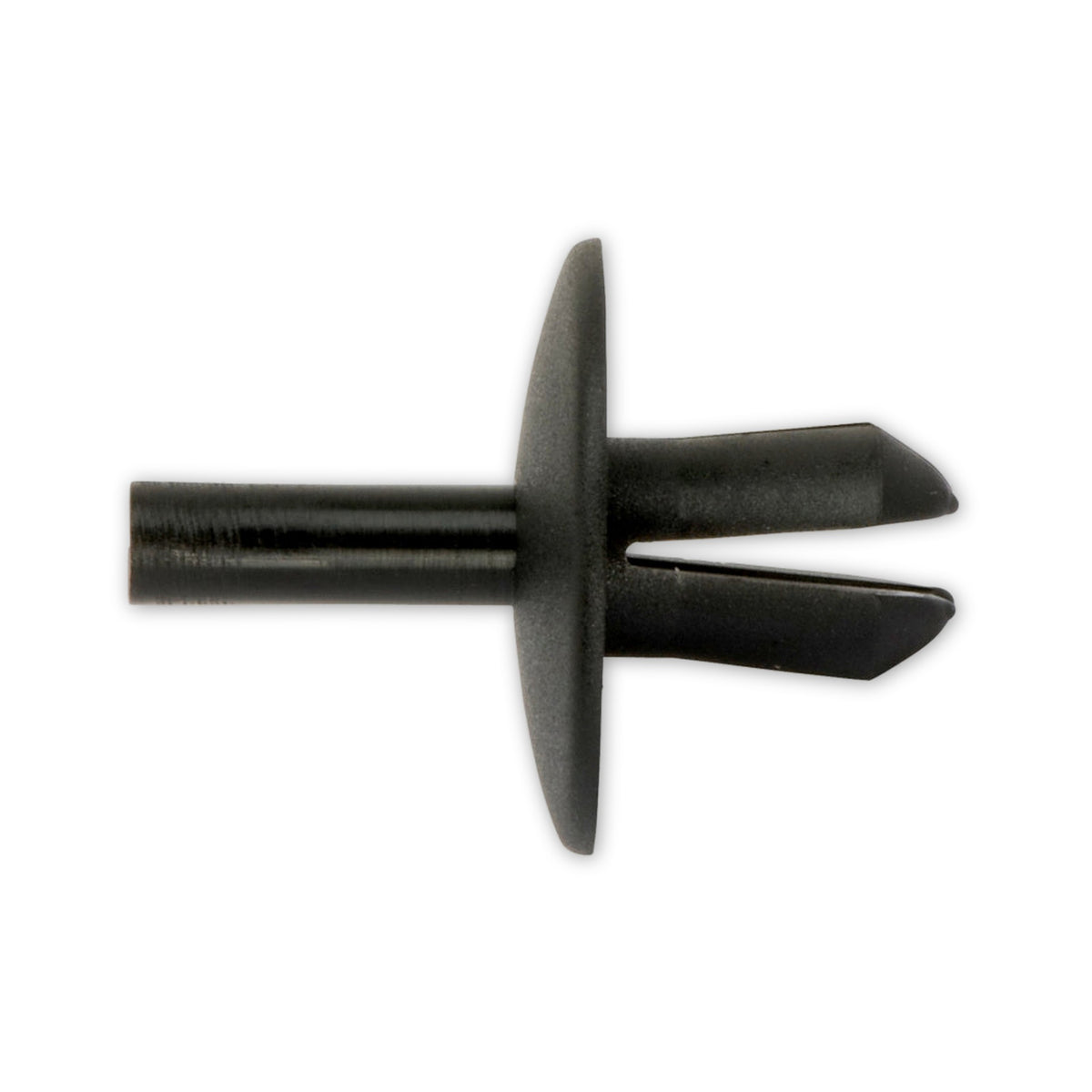 Kfz-Kunststoffspreizniet schwarz, dk 22 mm, Hülse 12 mm: Produktansicht
