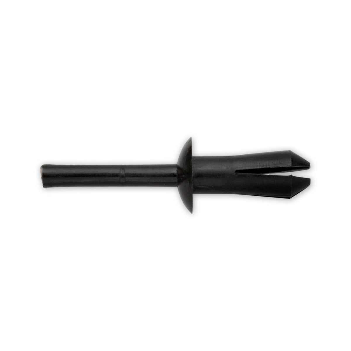Kfz-Kunststoffspreizniet schwarz, dk 10 mm, Hülse 15 mm: Produktansicht