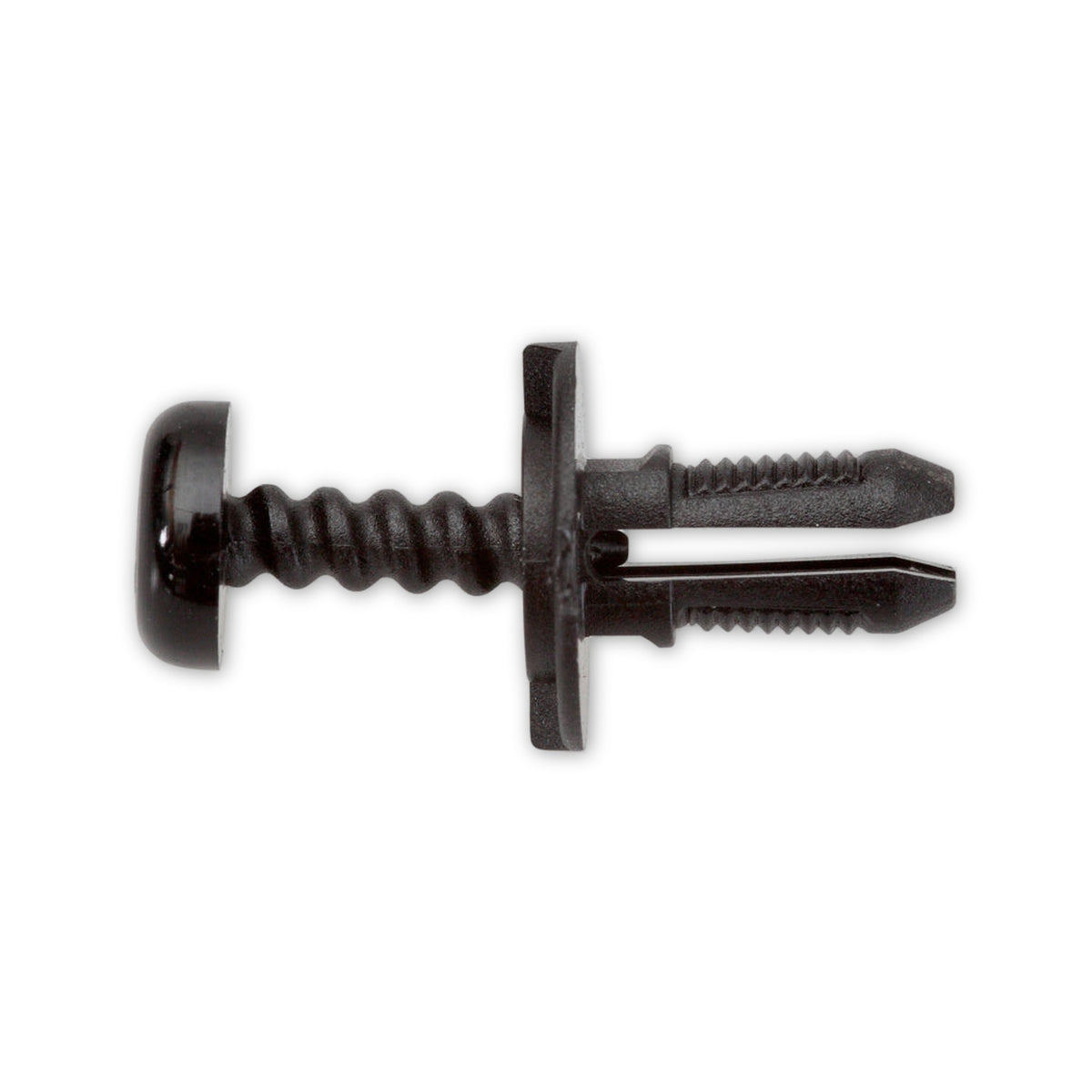 Kfz-Schraubniet vierkant schwarz, dk 12 mm, L 11 mm, Bohrung 6 mm: Produktansicht