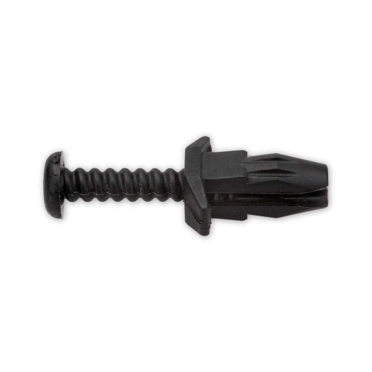 Kfz-Schraubniet vierkant schwarz, Kopf 15 × 7 mm, L 13,7 mm: Produktansicht