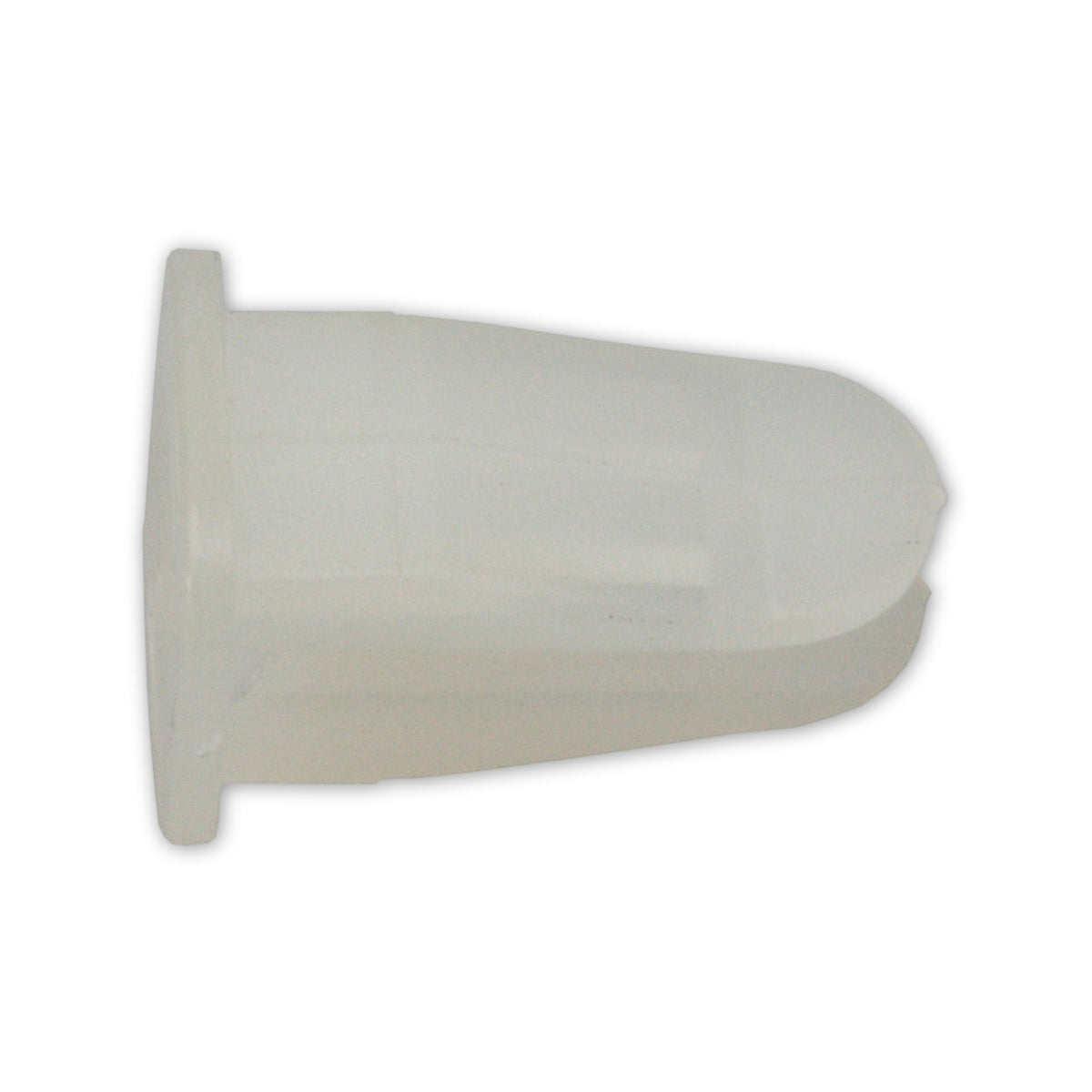 Kfz-Spreizmutter farblos, L 15 mm, Kopfbreite 9,6 mm: Produktansicht