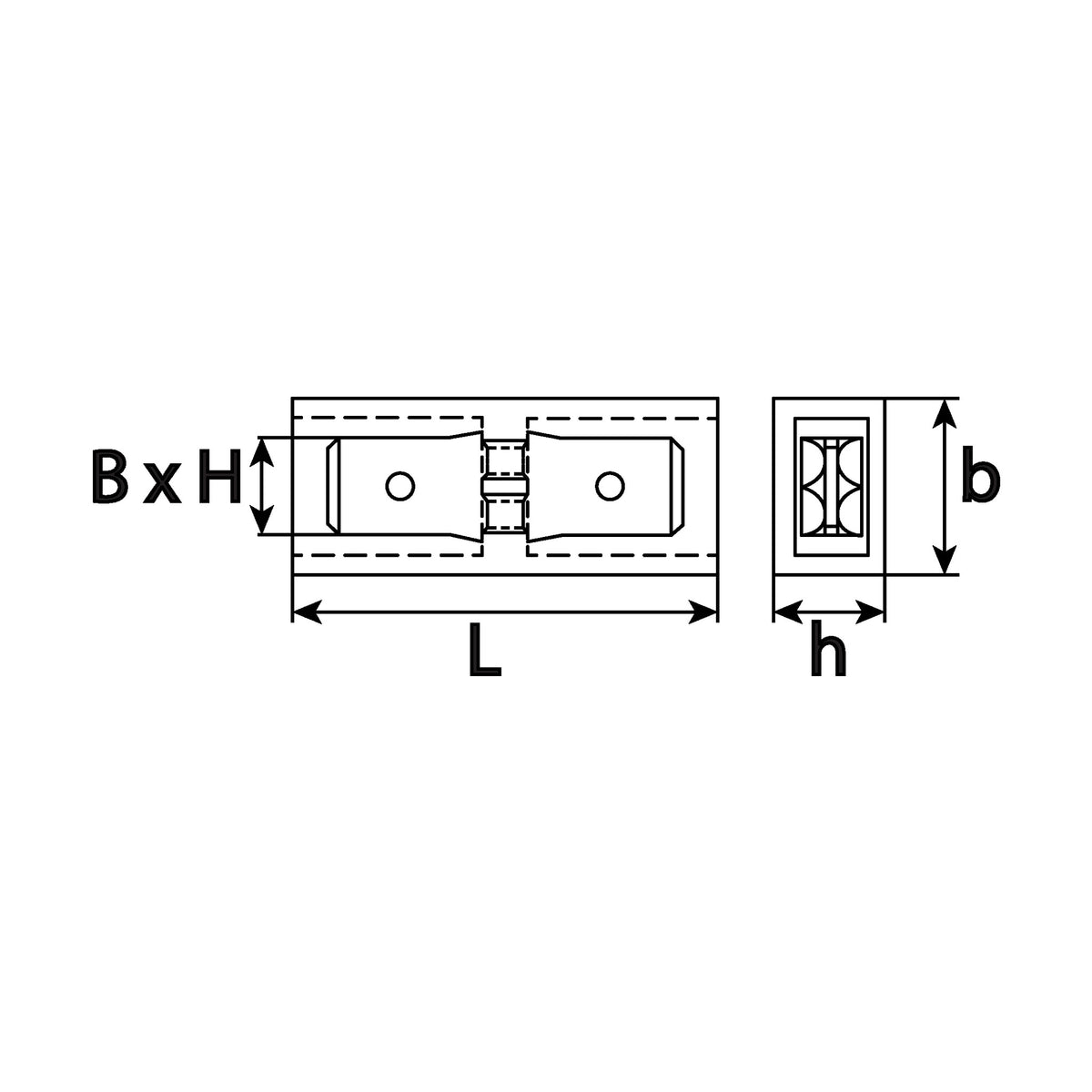 Kfz-Steckverteiler transparent, PVC, 6,3 × 0,8 mm, 300 V: Produktansicht