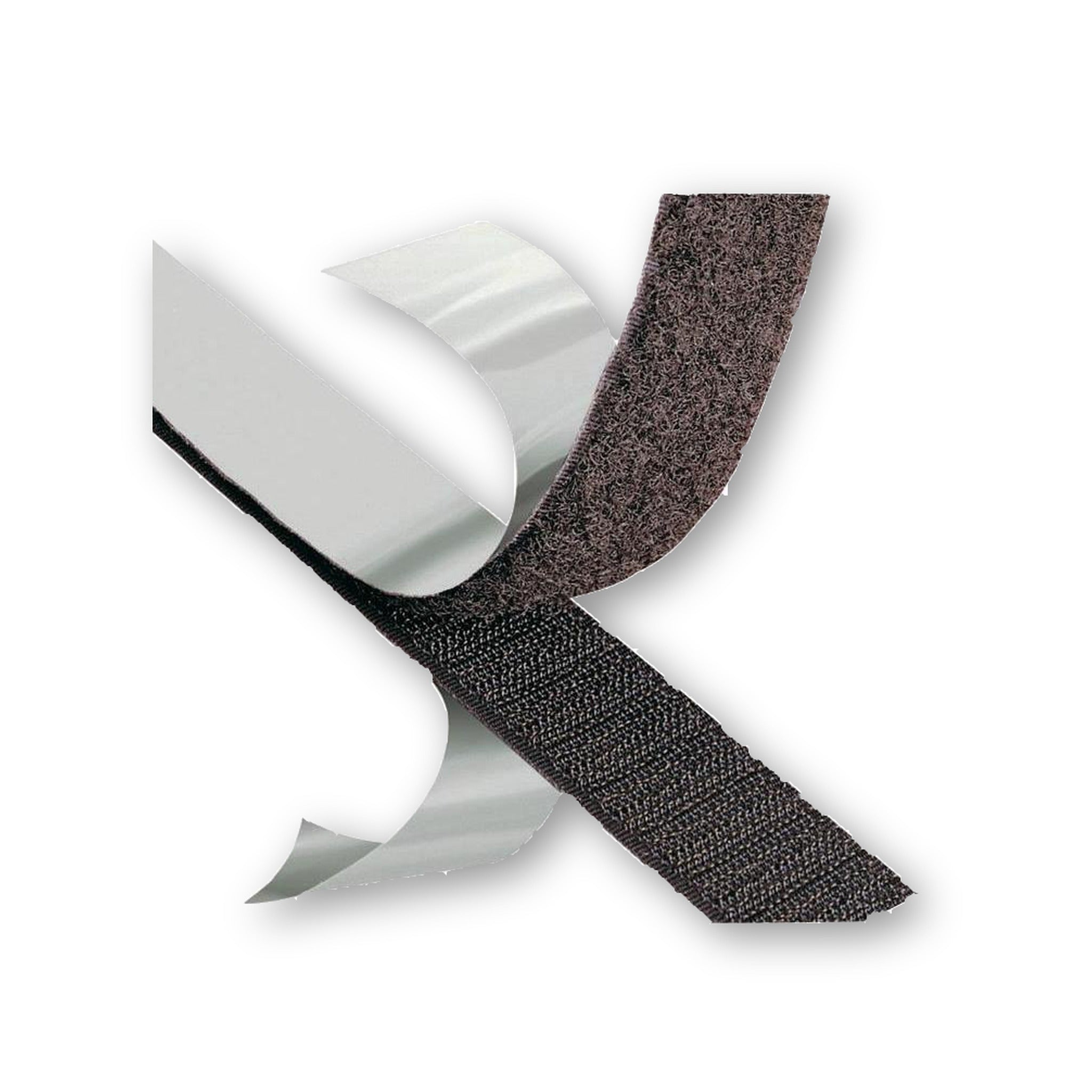 Klettband selbstklebend mit Ösen, schwarz, 20 mm × 10 m: Produktansicht
