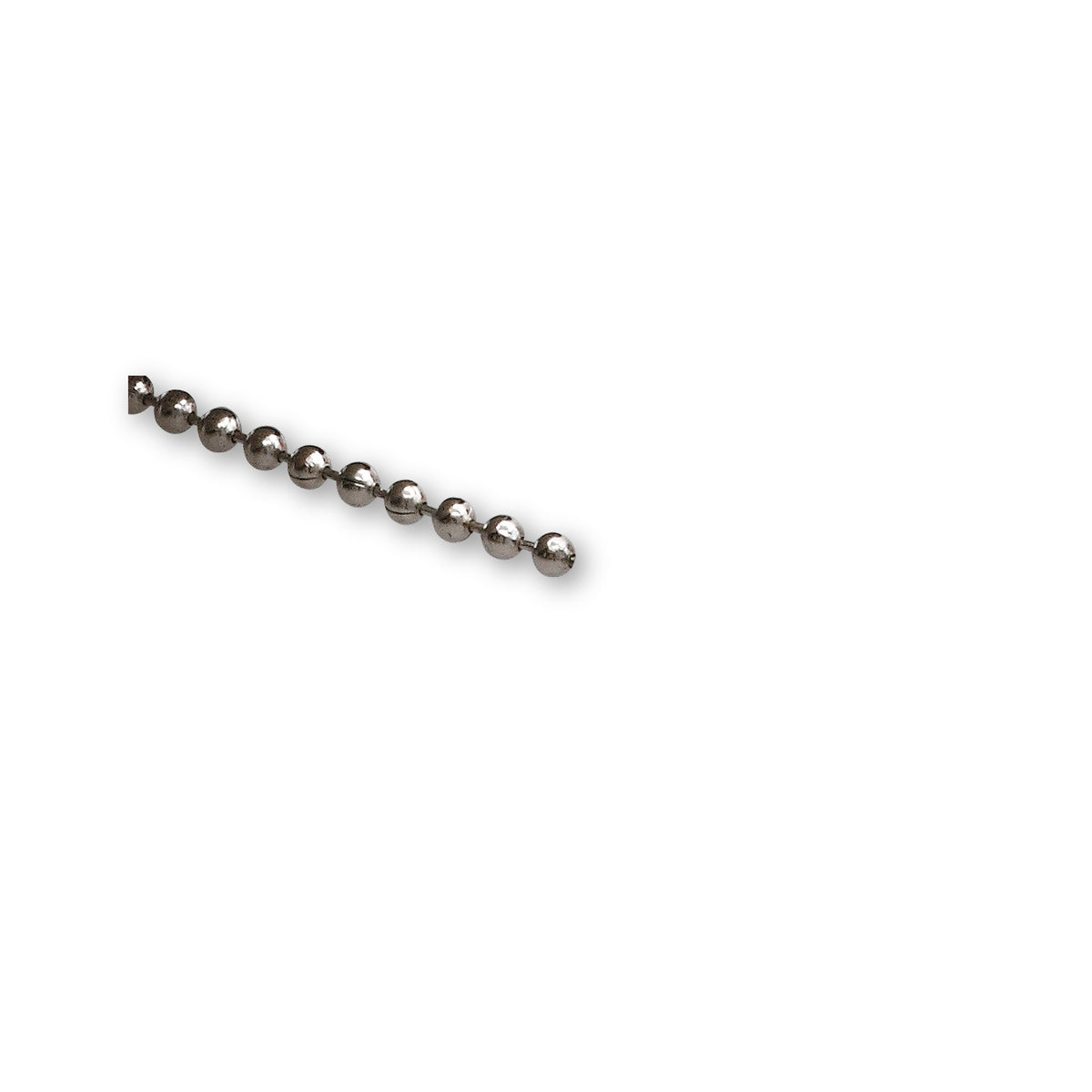 Kugelkette, Messing verchromt, DIN 5280, 3,6 mm, Meterware: Produktansicht
