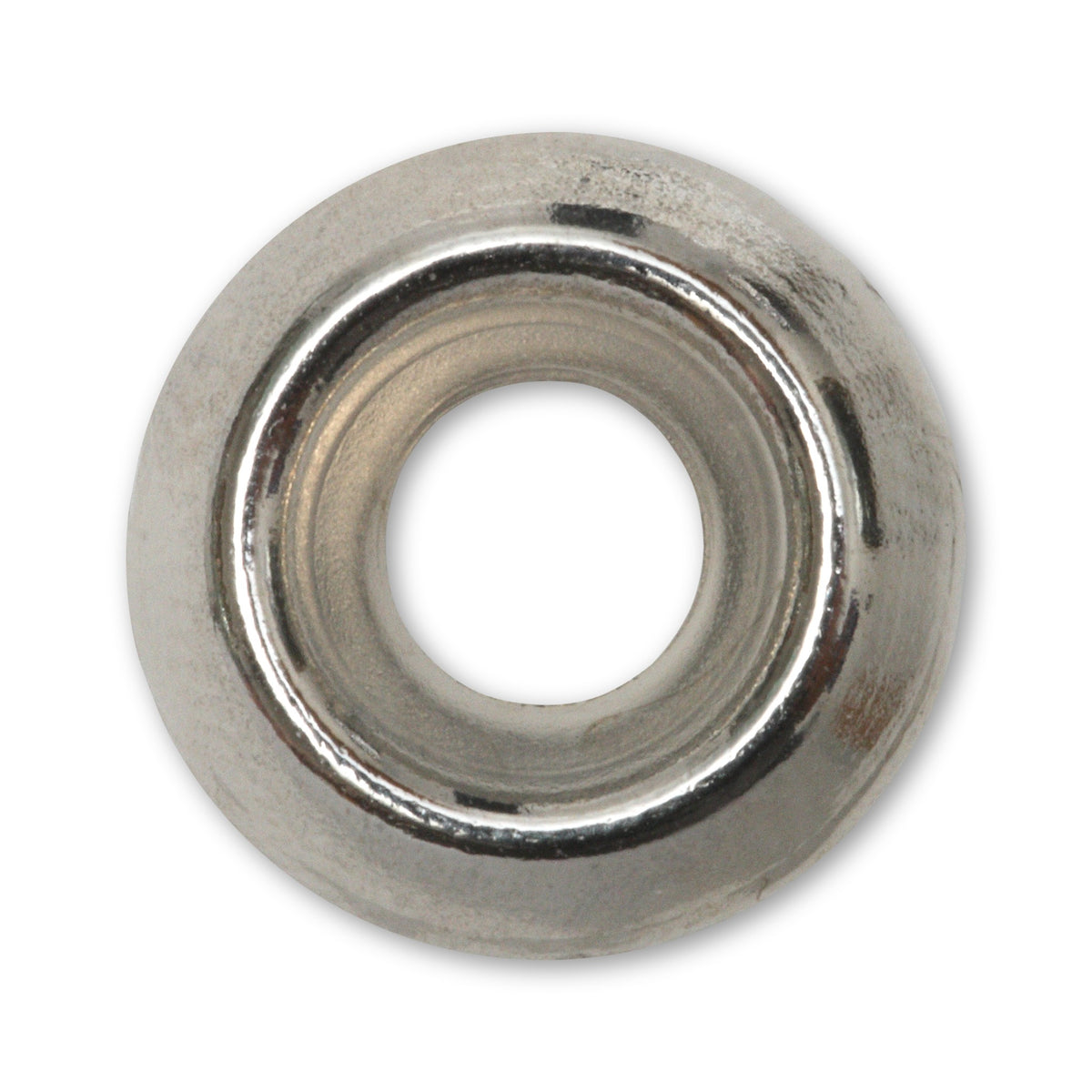 Rosette Form 4, Messing vernickelt, DIN 17670, 90 Grad: Produktansicht