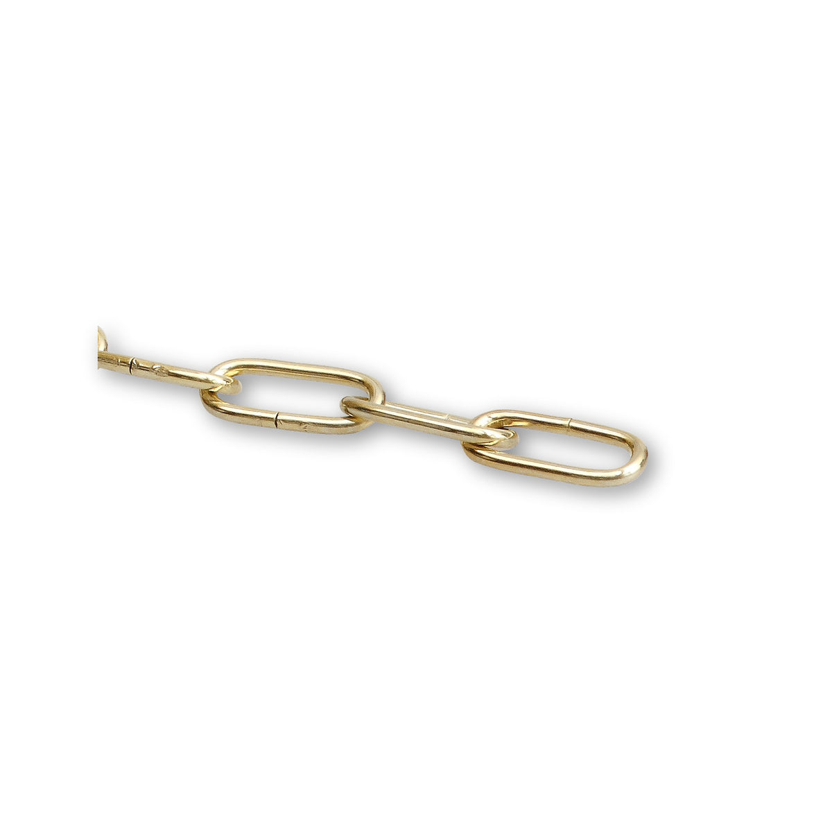 Rundstahlkette halblanggliedrig, vermessingt, DIN 5685-2, 2,5 mm: Produktansicht