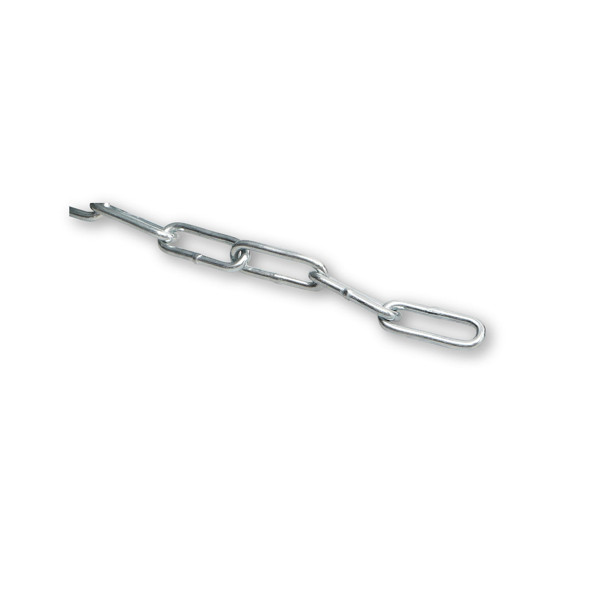 Rundstahlkette langgliedrig, Stahl verzinkt, DIN 5685-1, Meterware: Produktansicht