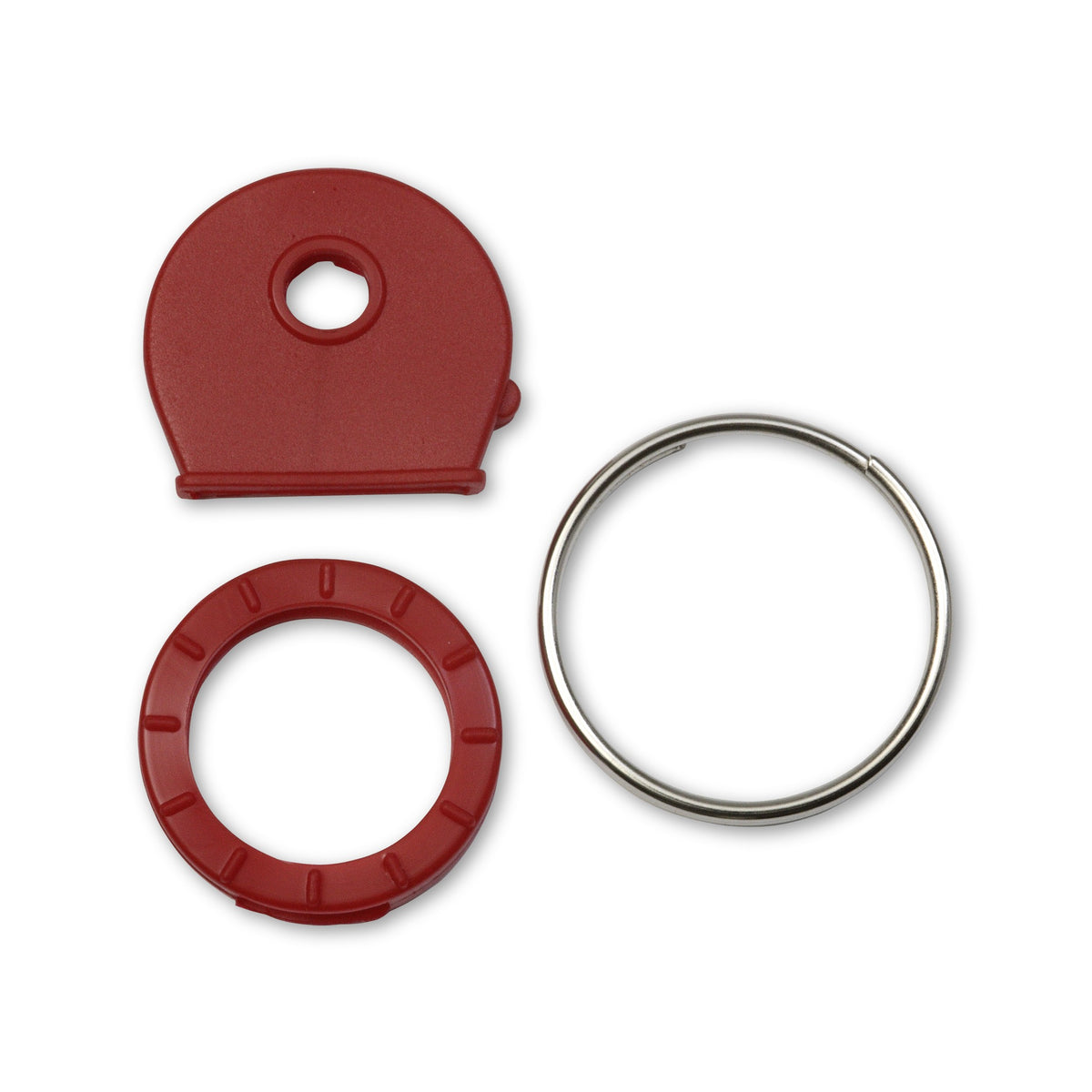 Schlüsselkennring-Set mit Kennkappen, Kunststoff, 25 mm, 16-teilig: Produktansicht