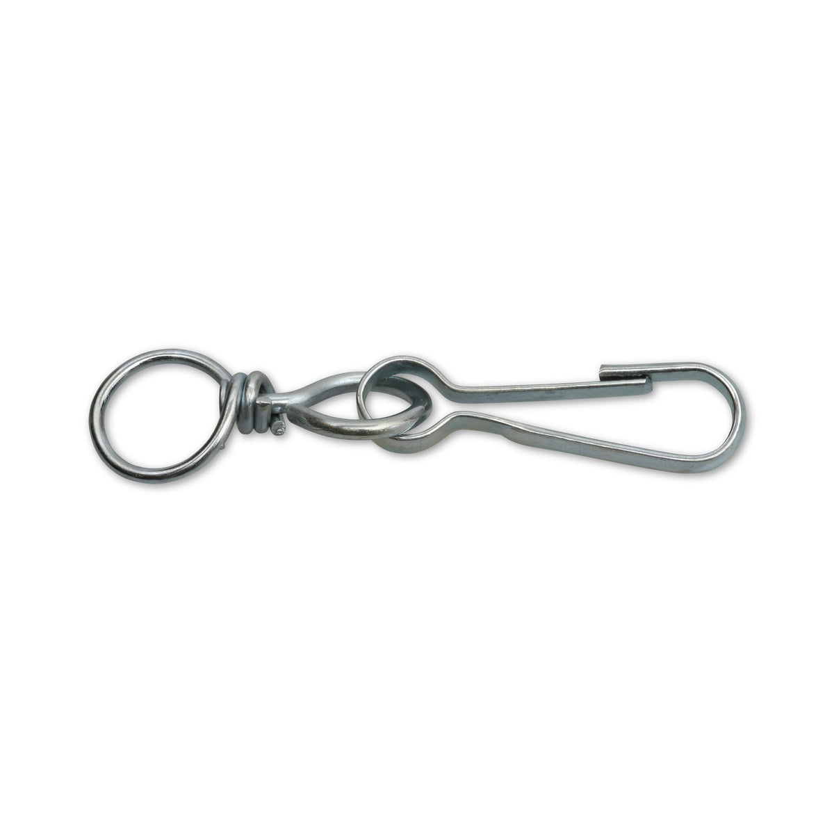 Simplexhaken Form B mit Wirbel, Stahl verzinkt, DIN 5287, 50 mm: Produktansicht