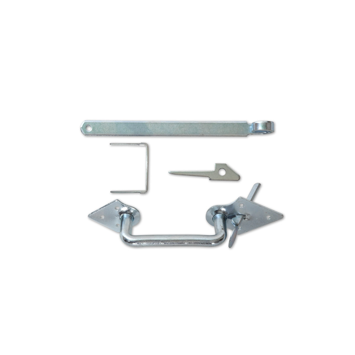 Stalltürklinkensatz, Stahl verzinkt, 250 mm: Produktansicht