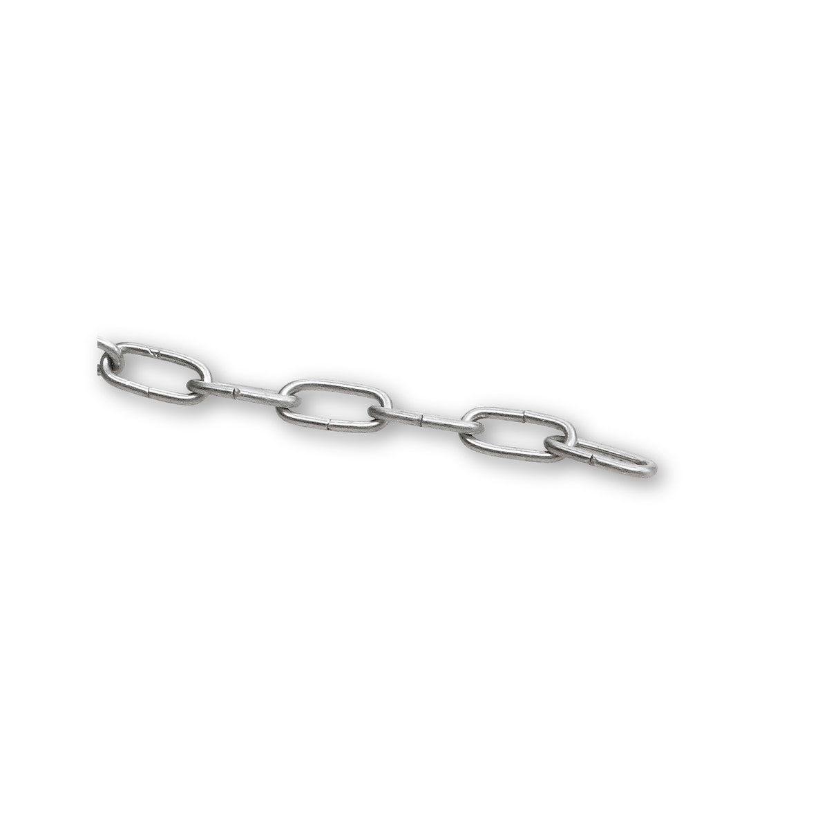 Uhrkette, Stahl verzinnt, 1,1 mm, Teilung 7 mm, Meterware: Produktansicht