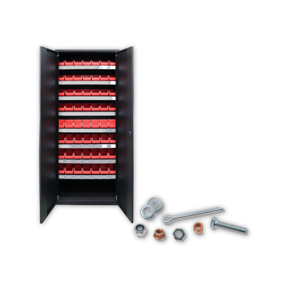 Werkstattschrank für Lkw-DIN-Teile, 1.800 × 800 × 380 mm: Produktansicht