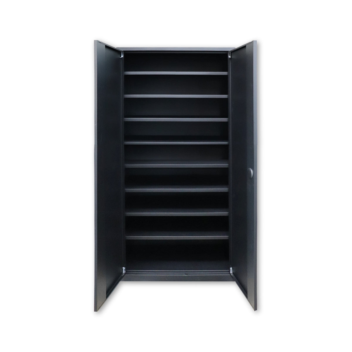Werkstattschrank mit 4 Fachböden schwarz, 1.800 × 800 × 380 mm: Produktansicht