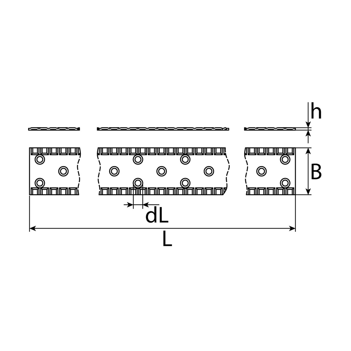 Windrispenband, Stahl sendzimirverzinkt, 40 mm × 50 m, Z-9.1-545: Produktansicht
