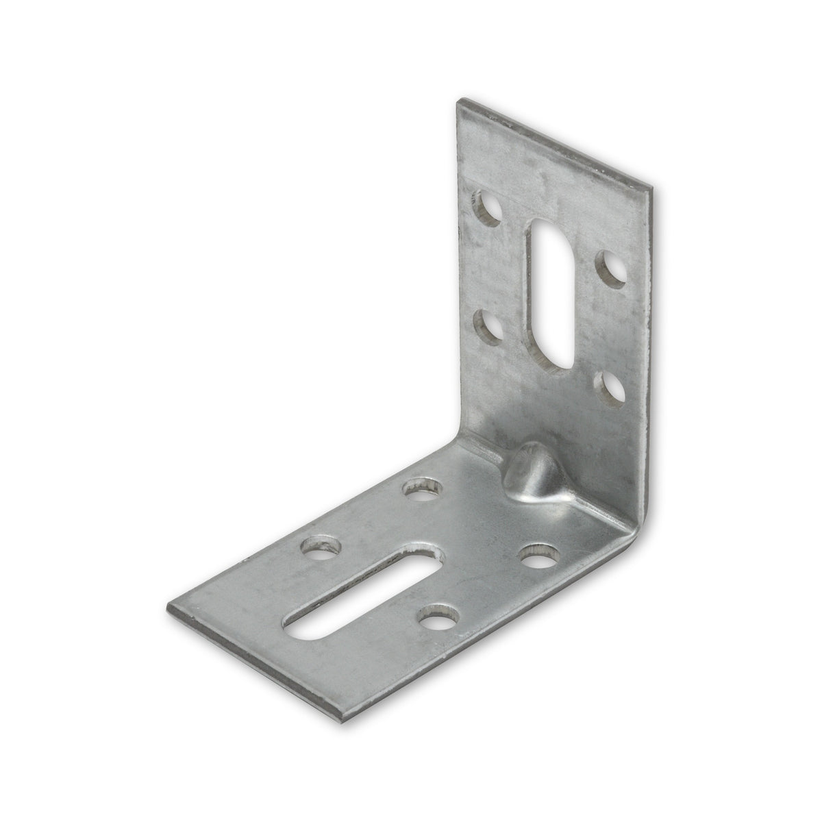 Winkelverbinder mit Langloch, Stahl sendzimirverzinkt, 50 × 30 × 2 mm: Produktansicht