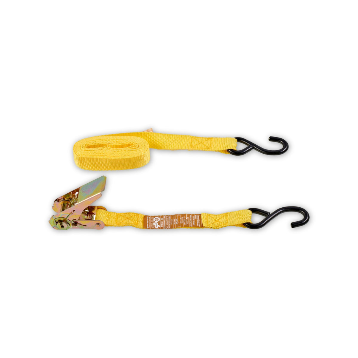 Zurrgurt mit Ratsche und 2 Haken, 25 mm × 5 m: Produktansicht
